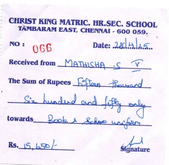donation details